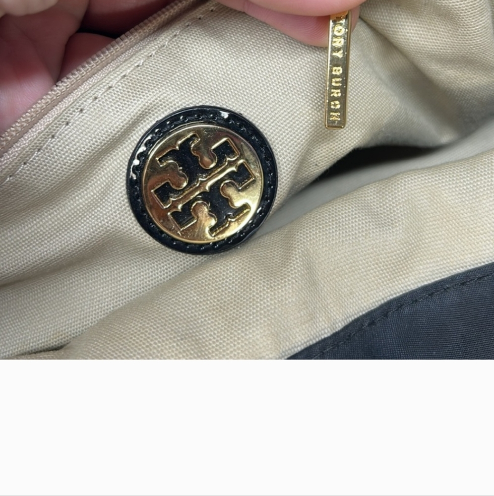 TORY BURCH ella Black Tote Bag - Picture 5 of 11